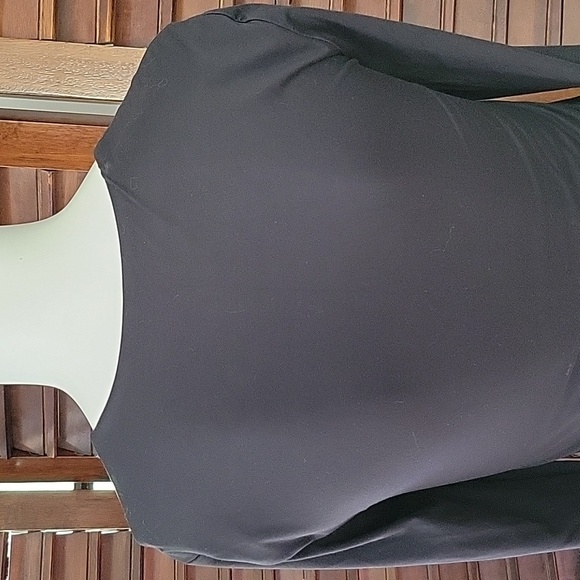 Aritzia Wilfred Black One Piece Bodysuit Long Sleeve Square Neck Medium - Picture 4 of 7